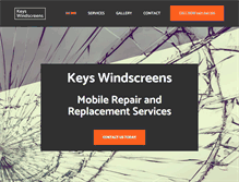 Tablet Screenshot of keyswindscreens.com